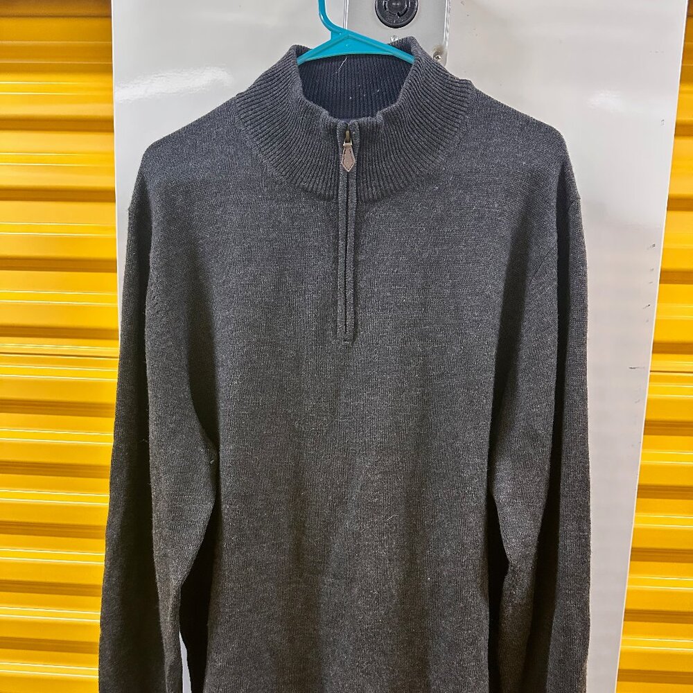 Brooks Brothers Merino Wool Half-Zip Sweater